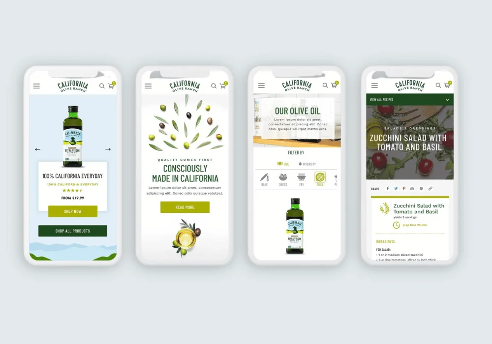 California Olive Ranch website preview