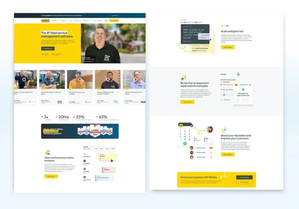 Workiz website preview